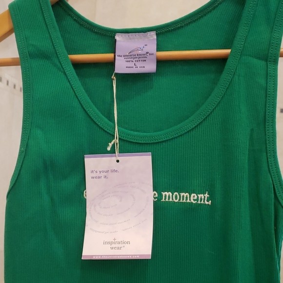 Green Ribbed Tank Top - Picture 4 of 5